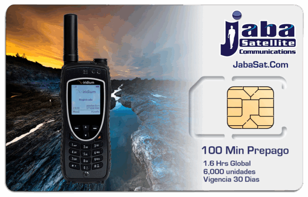 jabasat 100Min SIM Prepago IRIDIUM 2023