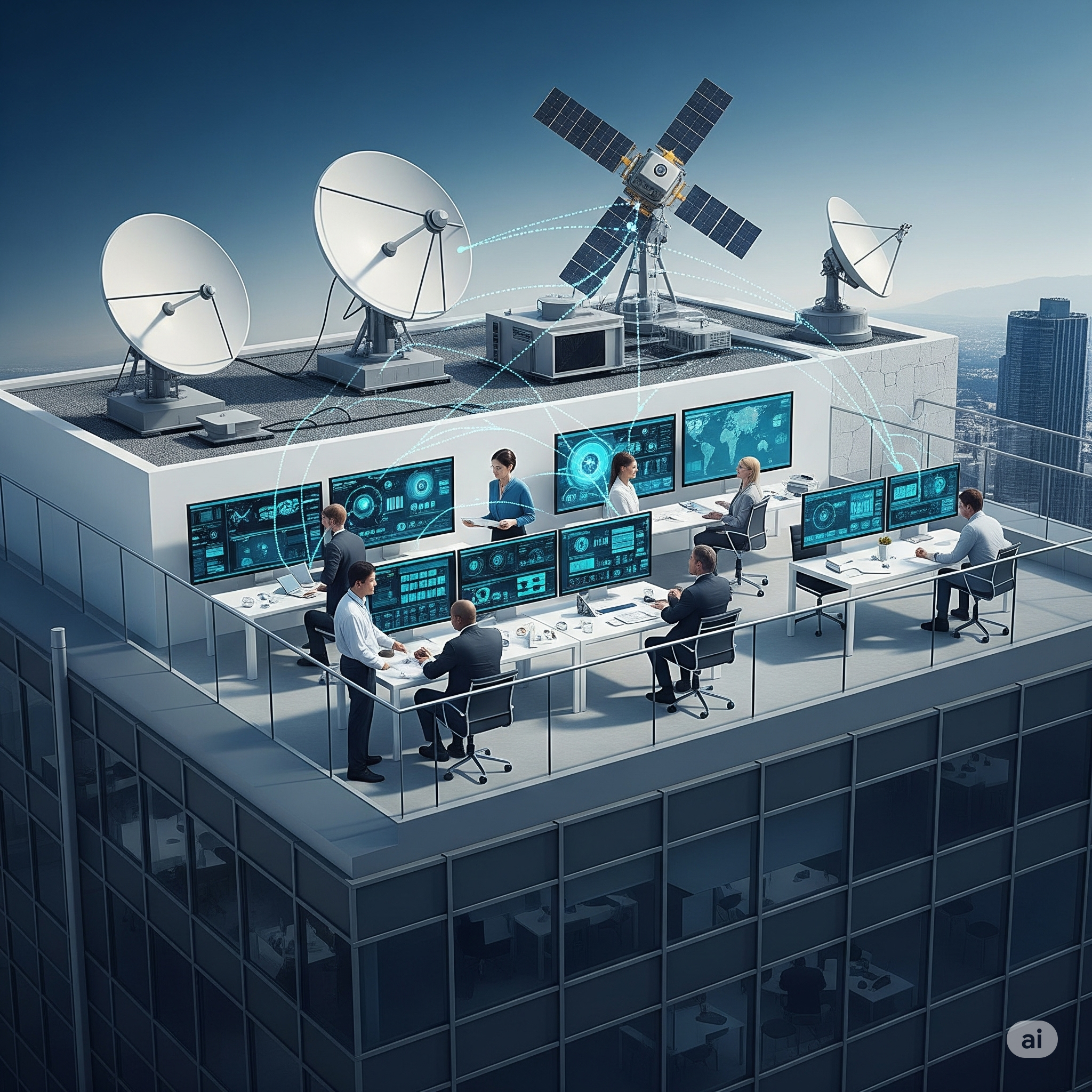 Redes Corporativas Vía Satélites